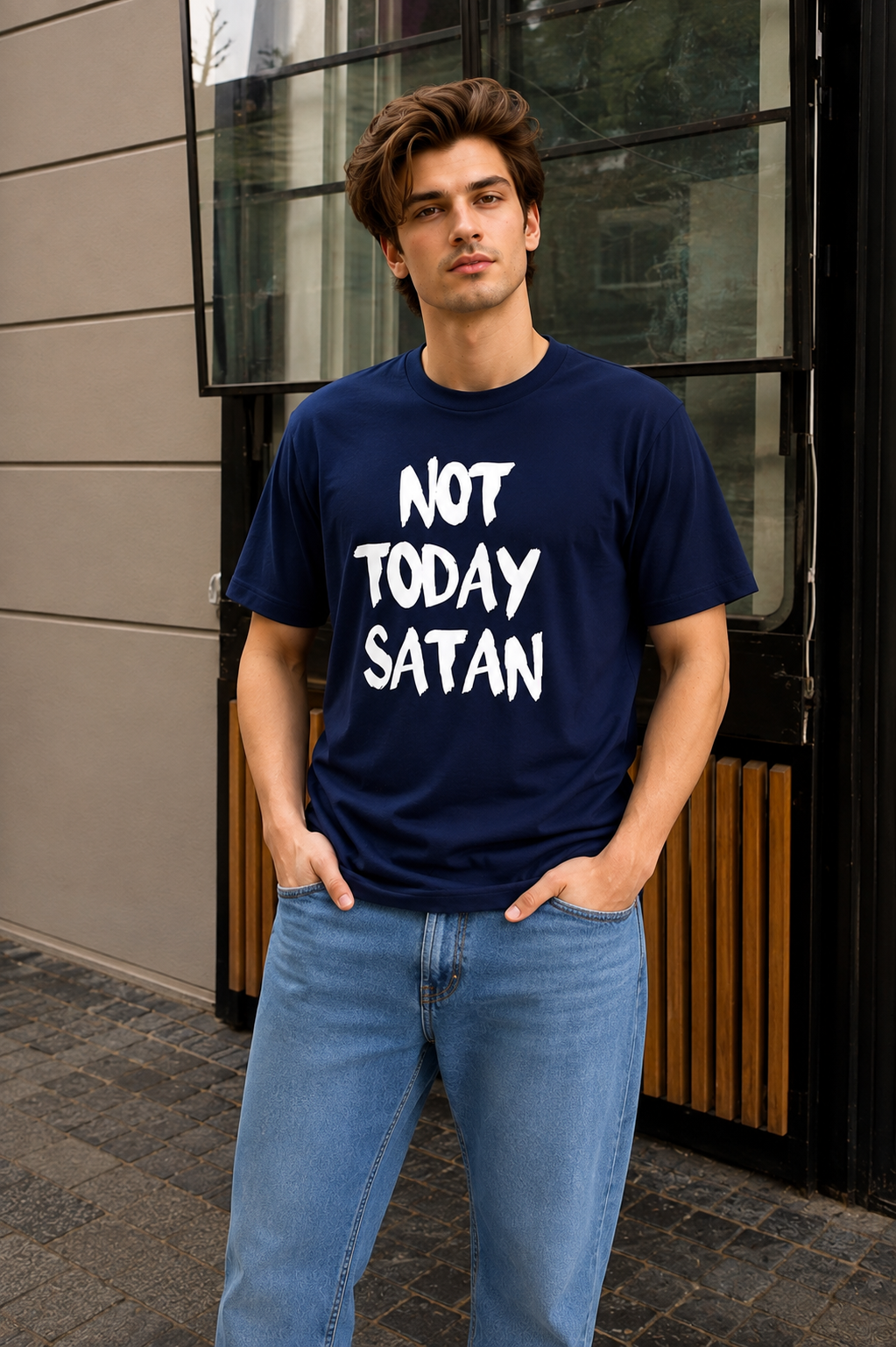 Not Today Satan T shirt Unisex