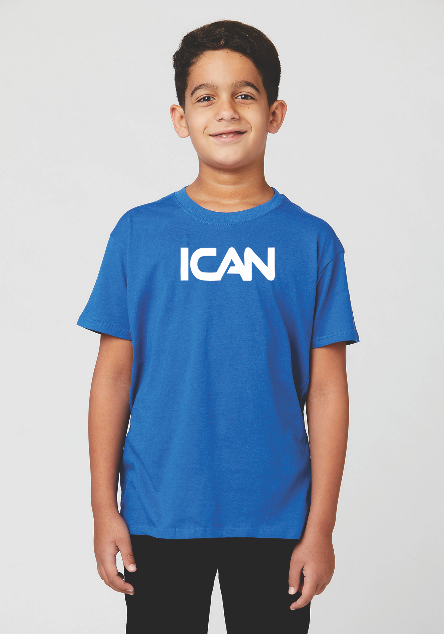 ICAN Youth T-Shirt White Bold Edition