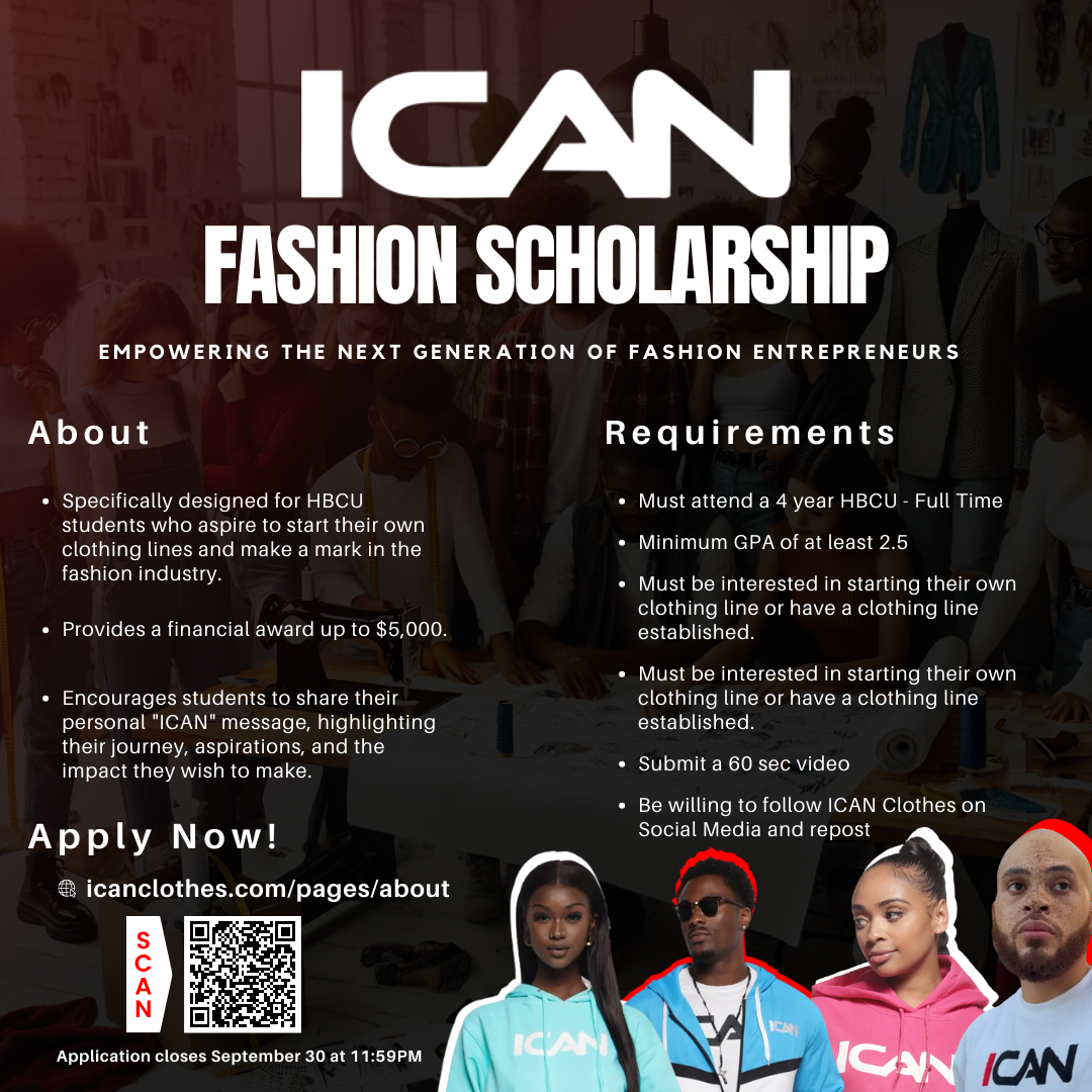 ICAN Clothes Launches First-Ever Fashion Scholarship for HBCU Students