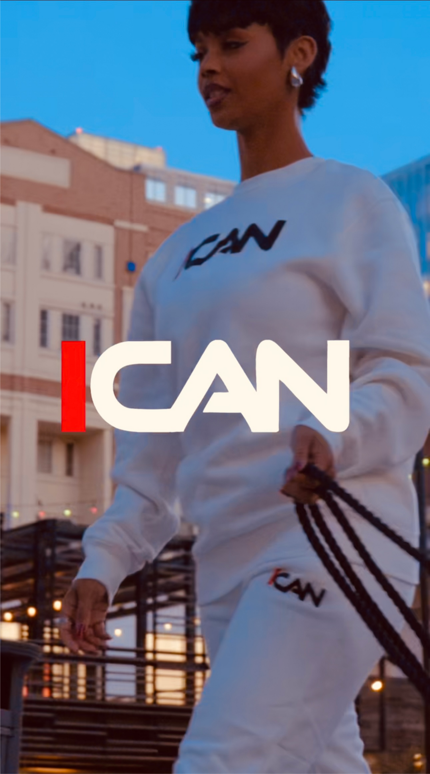ICAN white swatsuit set
