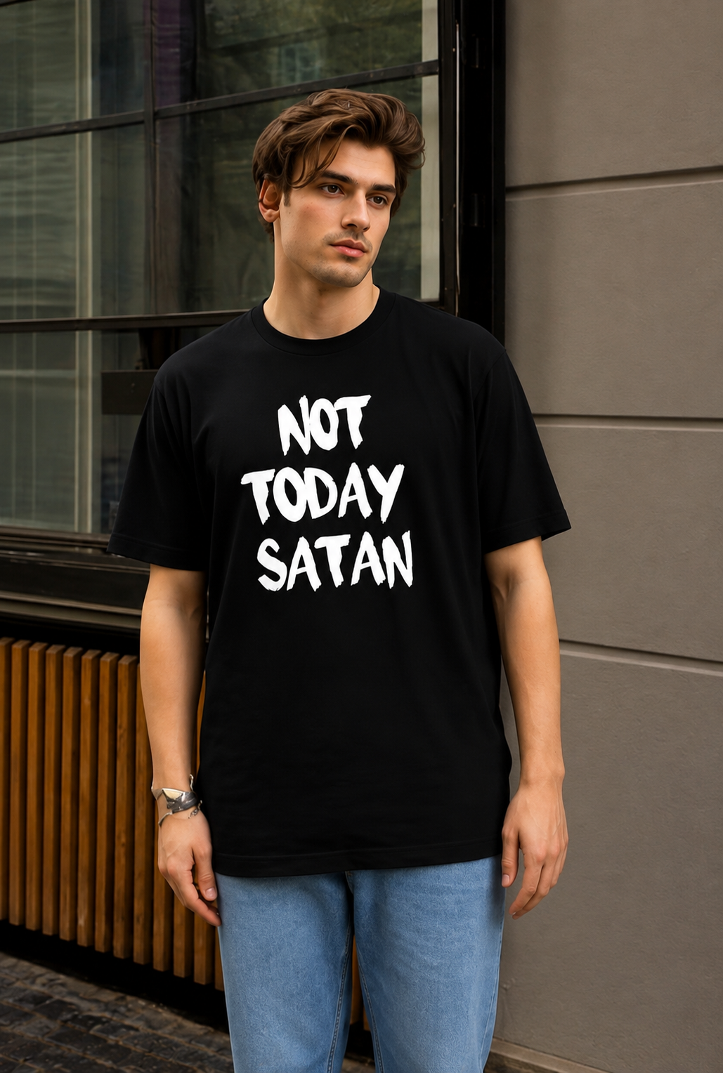 Not Today Satan T shirt Unisex