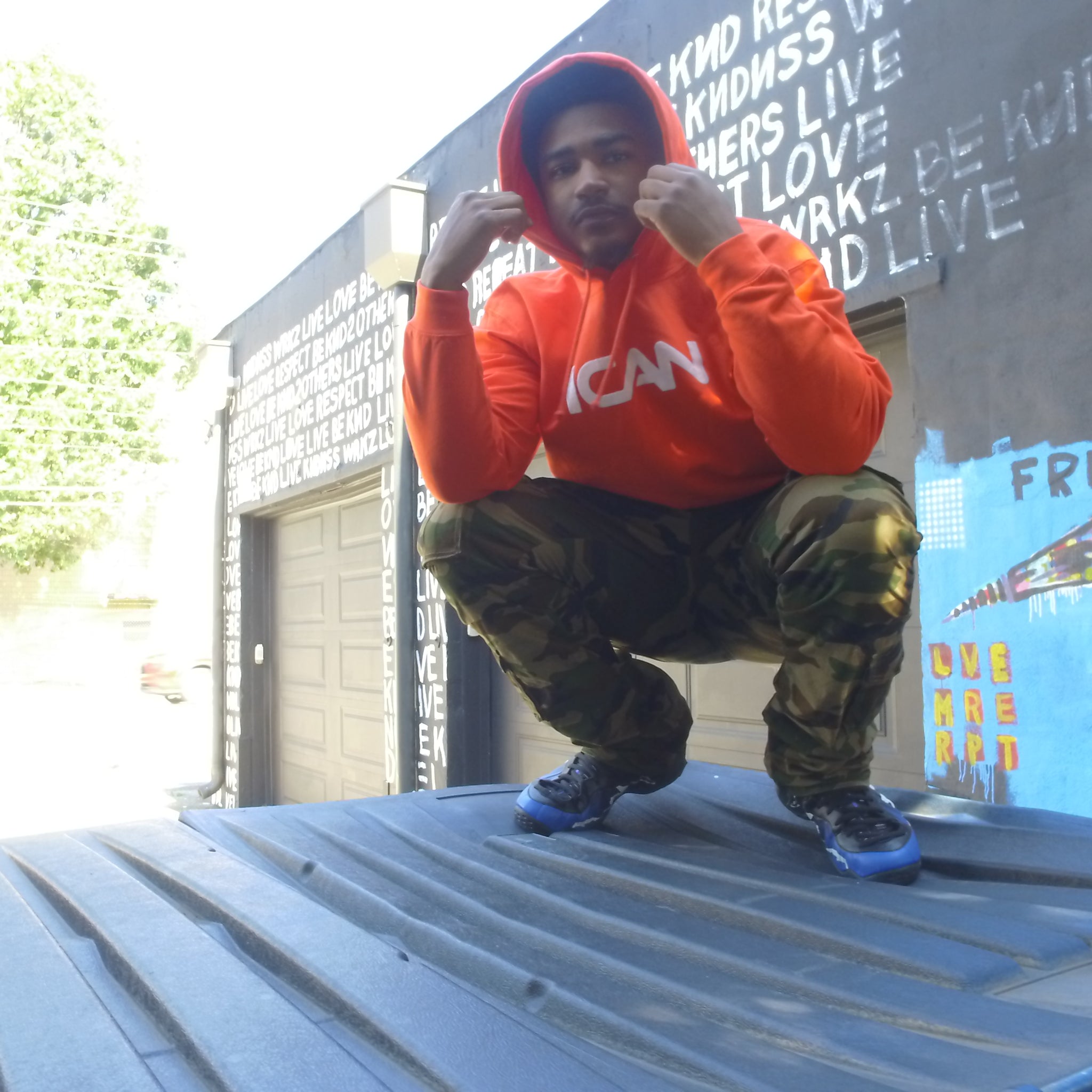 Orange ICAN Hoodie