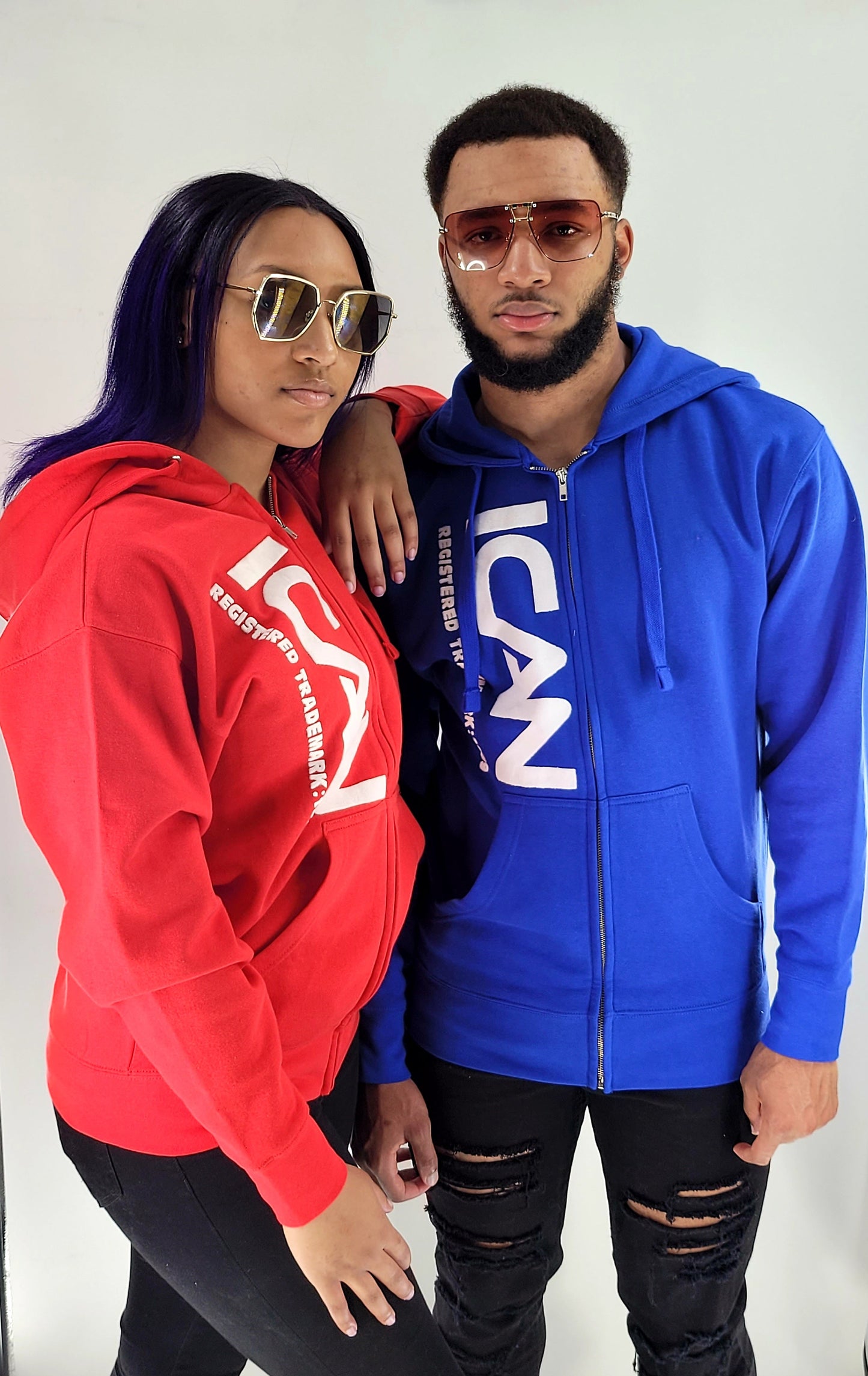 Bold ICAN Zip Up Hoodie