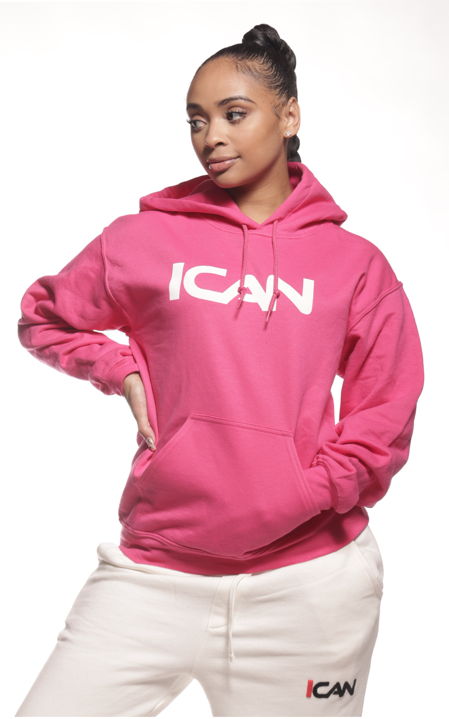 Hot pink Hoodie 