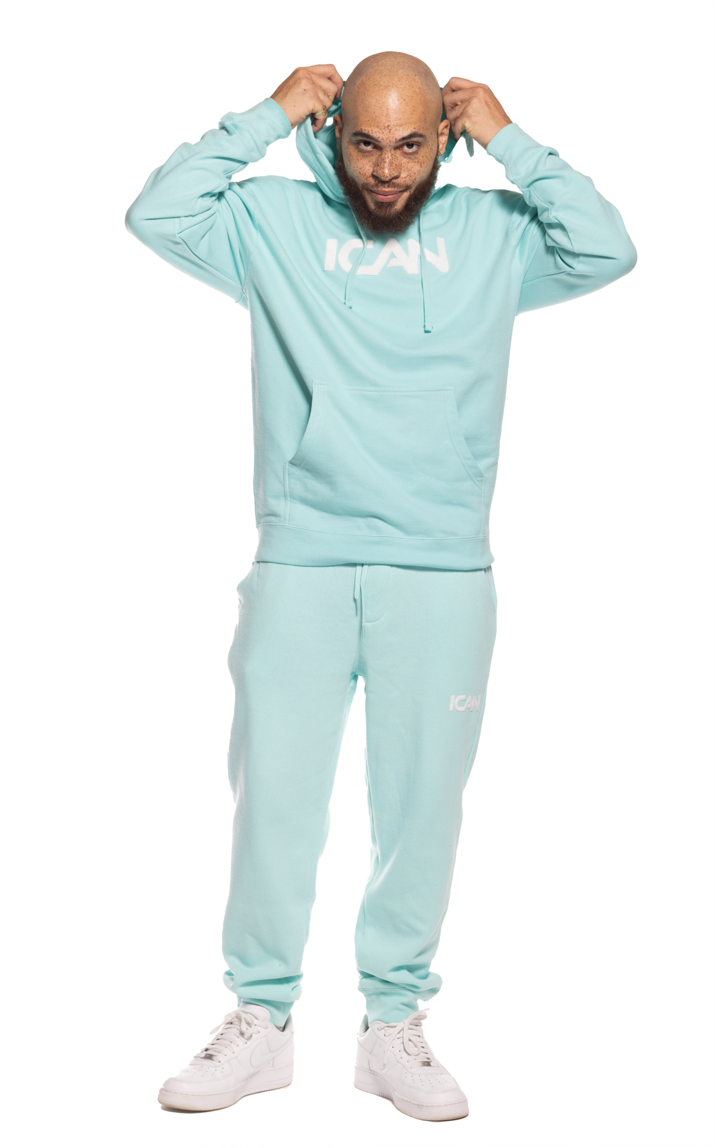 mint color Hoodie for men