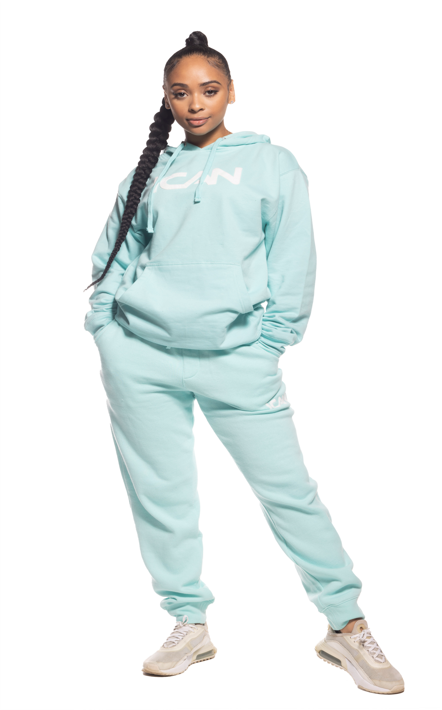 mint color Hoodie for women